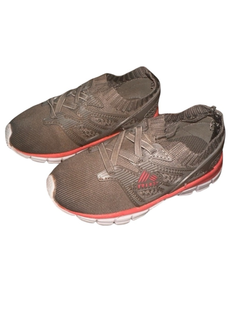 RBX Slide On Running Sneaker Grey Pink Toddler Girl Size 9C